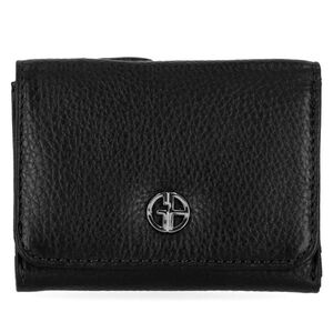 Gianni Bernini Black Leather Card Holder